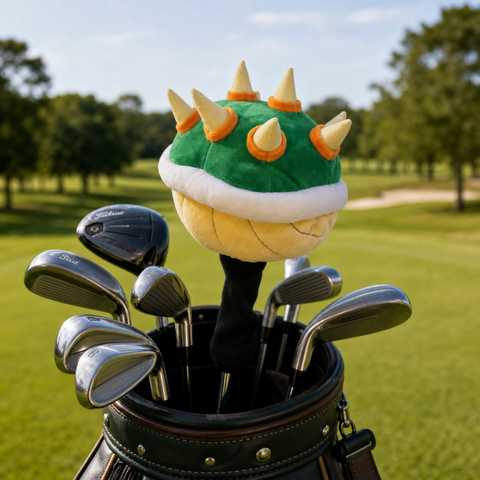 Spiked Shell Golf Headcover — Gamer Golf Gift for Men